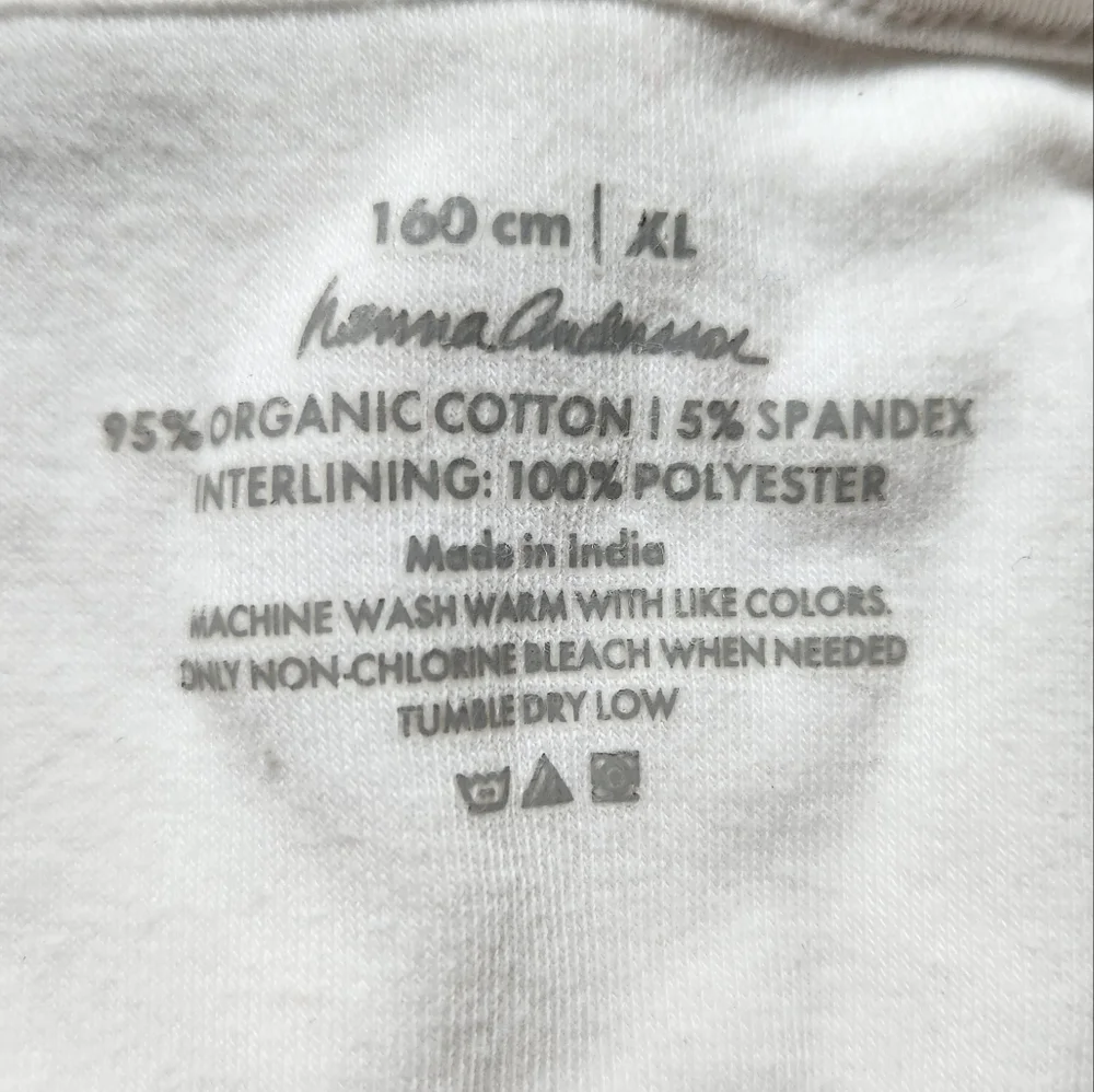 Hanna Andeerson White Sleeveless Camisole Tank Top 160 CM XL - Picture 6 of 6